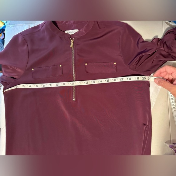 Calvin Klein purple eggplant color pull over dress size 10 - Picture 5 of 6